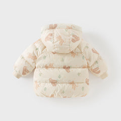 Dave&Bella Toddler Girls/Boys Winter Playful Print Outwear Lightweight Cozy Down Coats