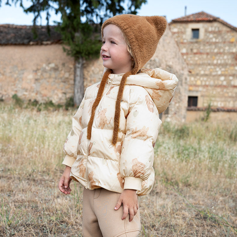 Dave&Bella Toddler Girls/Boys Winter Playful Print Outwear Lightweight Cozy Down Coats