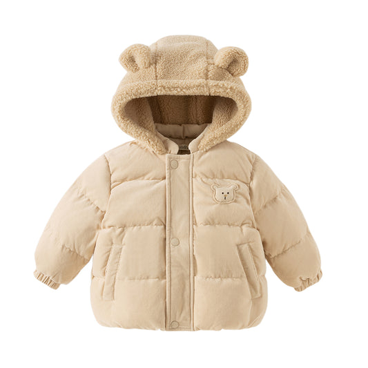 Dave&Bella Toddler Boys/Girls Winter Outdoor Windproof Hooded Cozy Down Coats