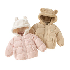Dave&Bella Toddler Boys/Girls Winter Outdoor Windproof Hooded Cozy Down Coats