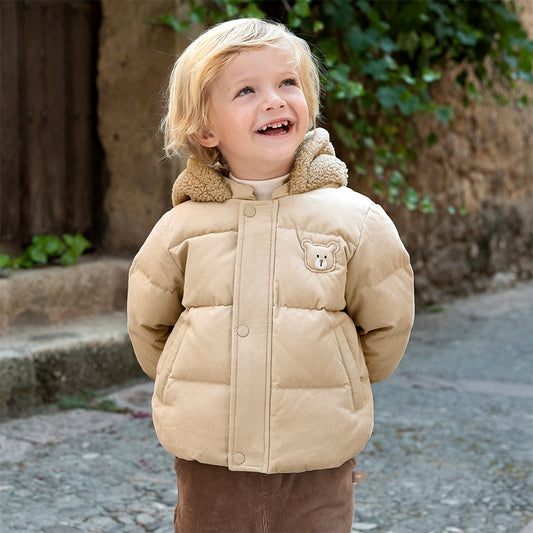 Dave&Bella Toddler Boys/Girls Winter Outdoor Windproof Hooded Cozy Down Coats