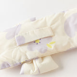Dave&Bella Toddler Girls Winter Cute Floral Beige Outdoor Windproof Down Coats(scarf)