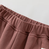 Dave&Bella Toddler Girls/Boys Pink/Black Knit Padded Pants