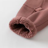 Dave&Bella Toddler Girls/Boys Pink/Black Knit Padded Pants
