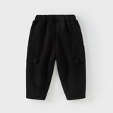 Dave&Bella Toddler Girls/Boys Pink/Black Knit Padded Pants