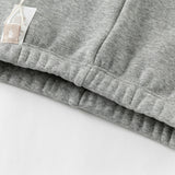 Dave&Bella Toddler Girls Versatile Light Grey Soft Plush-lined Leggings