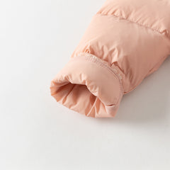 Dave&Bella Toddler Girls Winter Grey Pink Outwear Mid-length Cozy Down Puffer Jackets