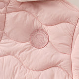 Dave&Bella Toddler Girls/Boys Pink/Navy Blue Patchwork Outwear Hooded Jacket