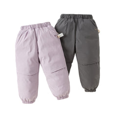 Dave&Bella Kid Girls/Boys Winter Comfortable Outdoor Cozy Down Pants