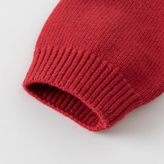 Dave&Bella Toddler Girls/Boys Red Christmas-tree Decorations Soft Sweaters Tops