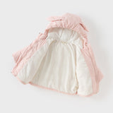 Dave&Bella Toddler Girls Winter Cute Rabbit-shaped Outdoor Windproof Hooded Down Coat