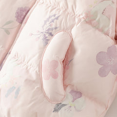 Dave&Bella Toddler Girls/Boys Winter Versatile Print Windproof Outwear Hooded Down Coats