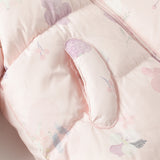 Dave&Bella Toddler Girls/Boys Winter Versatile Print Windproof Outwear Hooded Down Coats