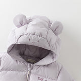Dave&Bella Toddler Girls/Boys Winter Versatile Print Windproof Outwear Hooded Down Coats