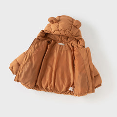 Dave&Bella Toddler Girls/Boys Winter Versatile Print Windproof Outwear Hooded Down Coats