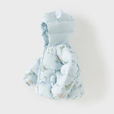 Dave&Bella Toddler Girls/Boys Winter Versatile Print Windproof Outwear Hooded Down Coats