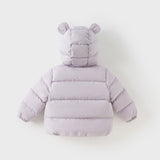 Dave&Bella Toddler Girls/Boys Winter Versatile Print Windproof Outwear Hooded Down Coats