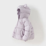 Dave&Bella Toddler Girls/Boys Winter Versatile Print Windproof Outwear Hooded Down Coats