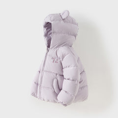 Dave&Bella Toddler Girls/Boys Winter Versatile Print Windproof Outwear Hooded Down Coats