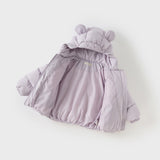 Dave&Bella Toddler Girls/Boys Winter Versatile Print Windproof Outwear Hooded Down Coats