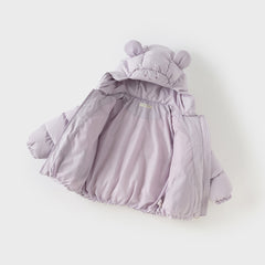 Dave&Bella Toddler Girls/Boys Winter Versatile Print Windproof Outwear Hooded Down Coats