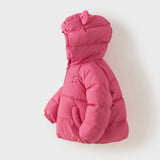Dave&Bella Toddler Girls/Boys Winter Versatile Print Windproof Outwear Hooded Down Coats