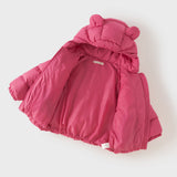 Dave&Bella Toddler Girls/Boys Winter Versatile Print Windproof Outwear Hooded Down Coats