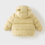 Dave&Bella Toddler Girls/Boys Winter Versatile Print Windproof Outwear Hooded Down Coats