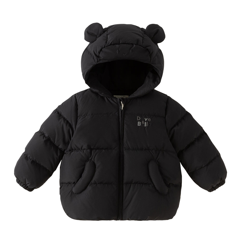 Dave&Bella Toddler Girls/Boys Winter Versatile Print Windproof Outwear Hooded Down Coats