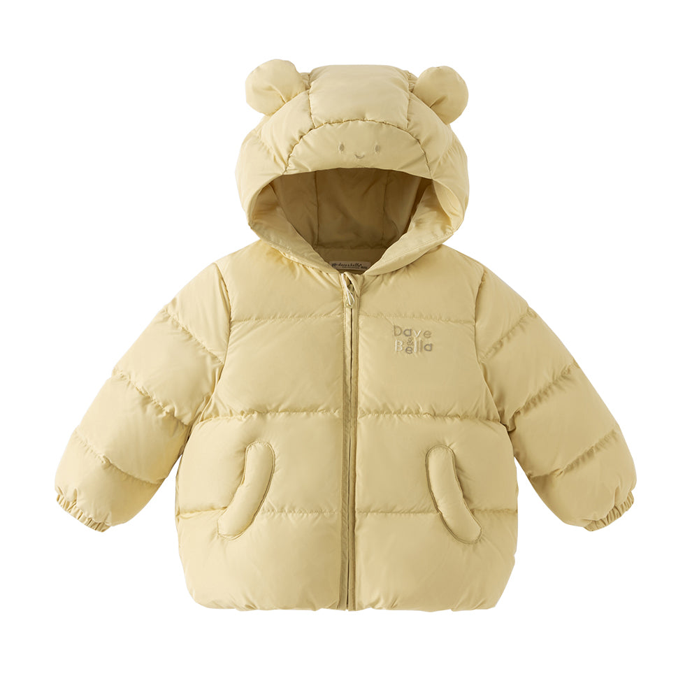 Dave&Bella Toddler Girls/Boys Winter Versatile Print Windproof Outwear Hooded Down Coats