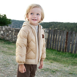 Dave&Bella Toddler Boys Winter Apricot Outwear Hooded Cozy Down Coats (Copy)-1