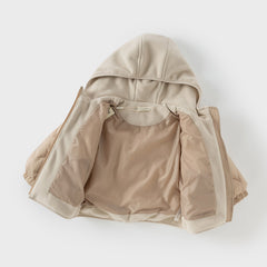 Dave&Bella Toddler Boys Winter Apricot Outwear Hooded Cozy Down Coats