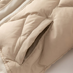 Dave&Bella Toddler Boys Winter Apricot Outwear Hooded Cozy Down Coats