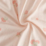 Dave&Bella Baby Girls Sweet Pink Floral Print Soft Padded Rompers