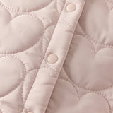 Dave&Bella Newborn Girls Grey Pink Plush Turtle Long-sleeved Padded Rompers