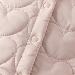 Dave&Bella Newborn Girls Grey Pink Plush Turtle Long-sleeved Padded Rompers