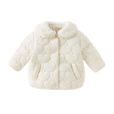 Dave&Bella Toddler Girls Snow White Outdoor Windproof Padded Coats