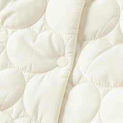 Dave&Bella Toddler Girls Winter Snow White Outdoor Windproof Padded Coats