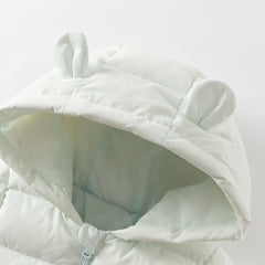 Dave&Bella Baby Girls/Boys Winter Gradient-style Hooded Down One-pieces Rompers