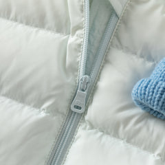 Dave&Bella Baby Girls/Boys Winter Gradient-style Hooded Down One-pieces Rompers