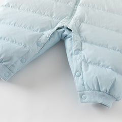 Dave&Bella Baby Girls/Boys Winter Gradient-style Hooded Down One-pieces Rompers