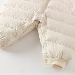 Dave&Bella Baby Girls/Boys Winter Gradient-style Hooded Down One-pieces Rompers