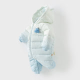 Dave&Bella Baby Girls/Boys Winter Gradient-style Hooded Down One-pieces Rompers