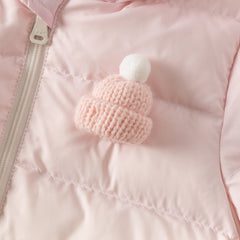 Dave&Bella Baby Girls/Boys Winter Gradient-style Hooded Down One-pieces Rompers