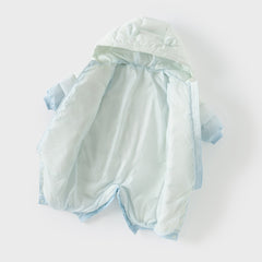 Dave&Bella Baby Girls/Boys Winter Gradient-style Hooded Down One-pieces Rompers