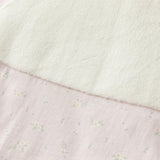 Dave&Bella Baby Girls Pretty Floral Print Doll Collar Padded Plush-lined Warm Rompers