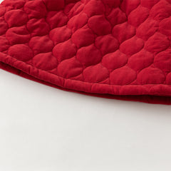 Dave&Bella Toddler Girls Cute Red Doll collar  A-lined Padded Princess Dress(wallet bag)