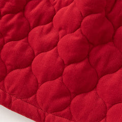 Dave&Bella Toddler Girls Cute Red Doll collar  A-lined Padded Princess Dress(wallet bag)