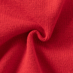 Dave&Bella Toddler Girls Red Rabbit-print Sweaters Tops