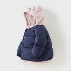 Dave&Bella Toddler Girls/Boys Winter Versatile Outwear Two-pieces Down Coats Sets